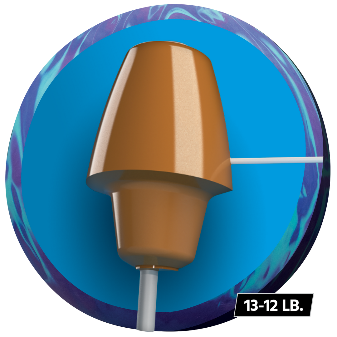 Criterion core for 13 to 12 pound bowling balls.