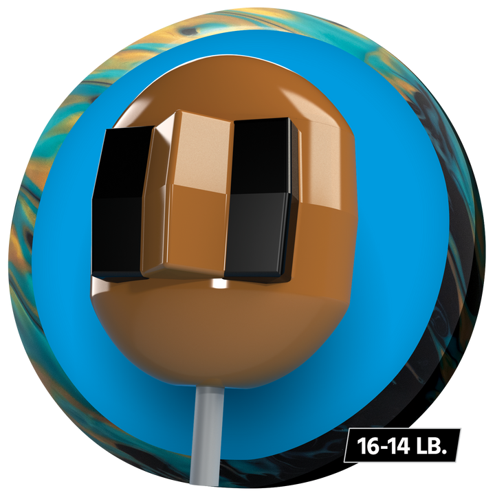 Criterion Hybrid core for 16 to 14 pound bowling balls.