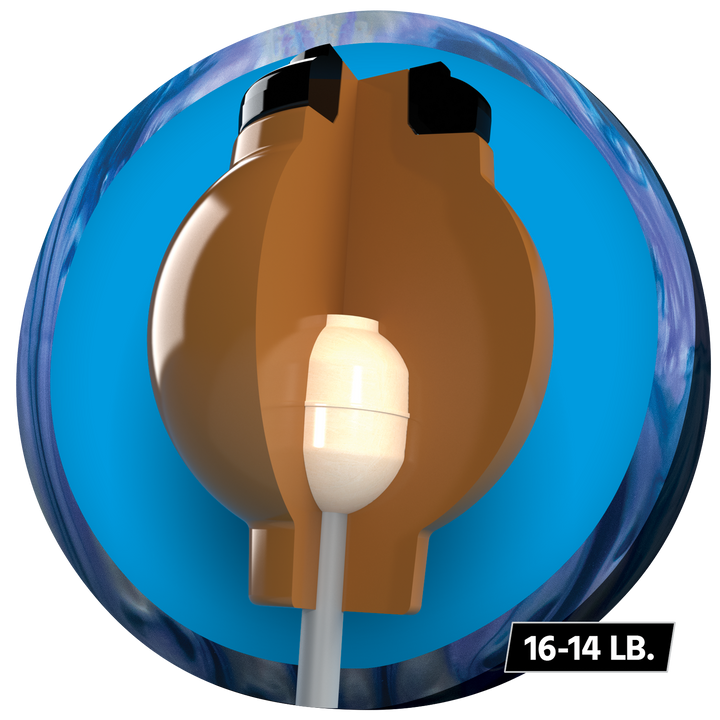 Cypher Pearl core for 16 to 14 pound bowling balls.