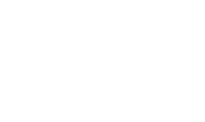 Track Bowling Logo in White.