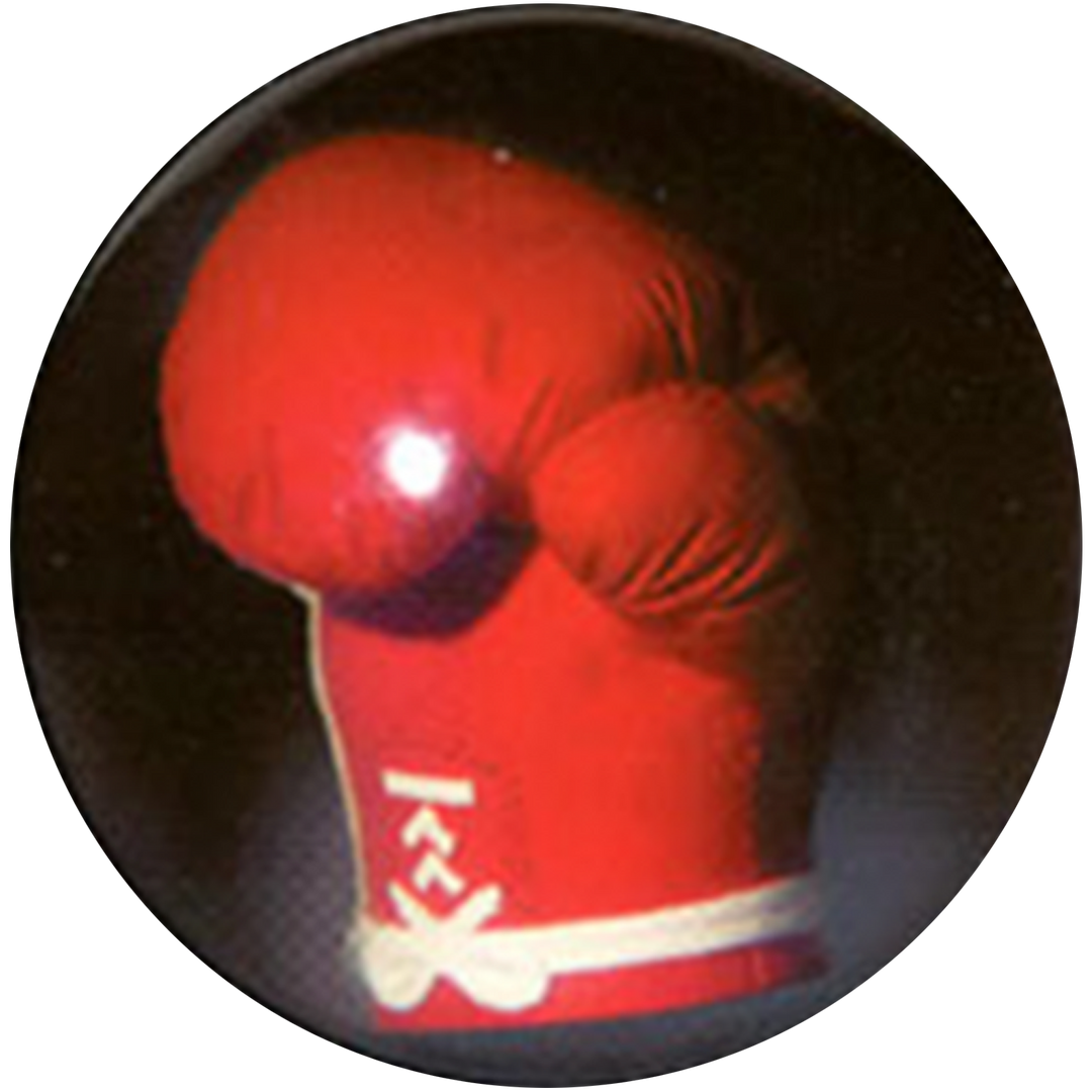 Sugar Ray Leonard Boxing Glove clear polyester bowling ball