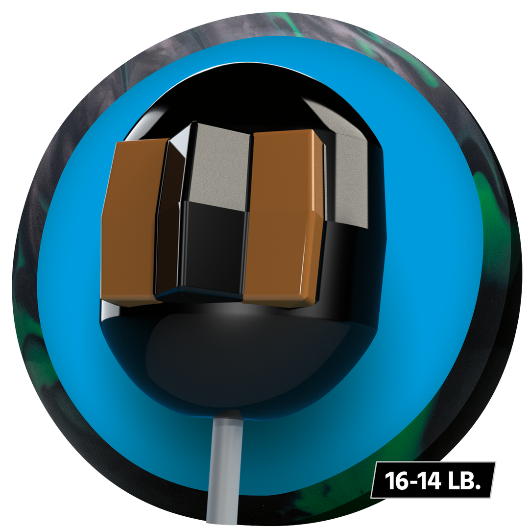 The Criterion Inverse core for sixteen to fourteen pound bowling balls.