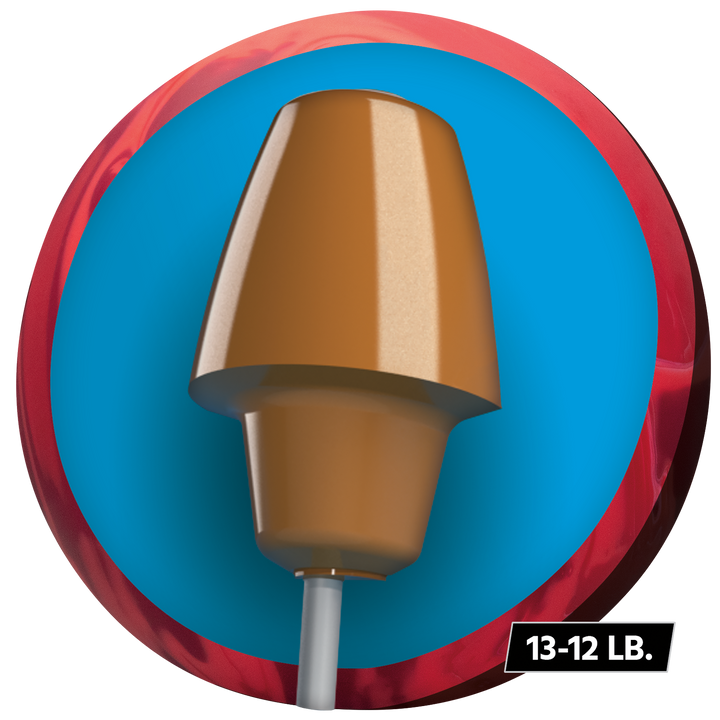 The Paragon Fire core for thirteen to twelve pound bowling balls with weight callout.